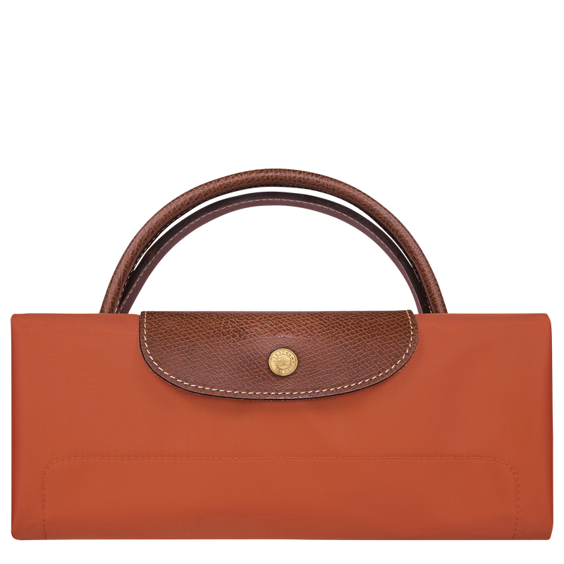 Le Pliage Original L 旅行包 , 砖红色 - 再生帆布  - 查看 7 7