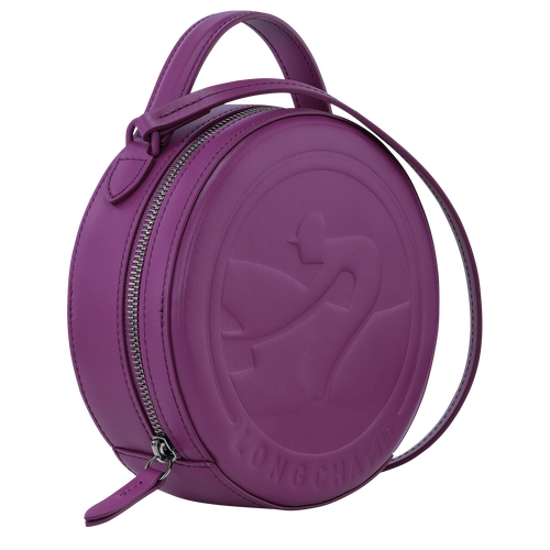 Box-Trot XS Crossbody bag , Violet - Leather - View 3 of  4