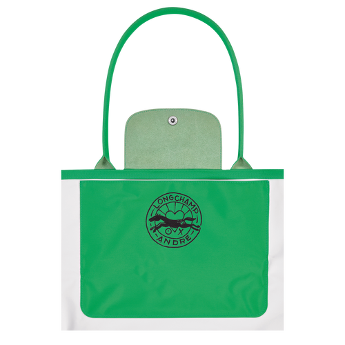 Longchamp x André L 号购物袋, 绿色