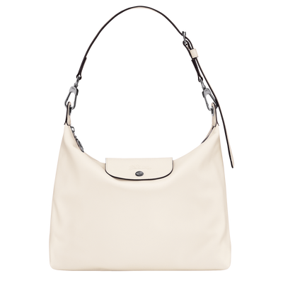 Le Pliage Xtra M Hobo 袋 , 象牙白 - 皮革