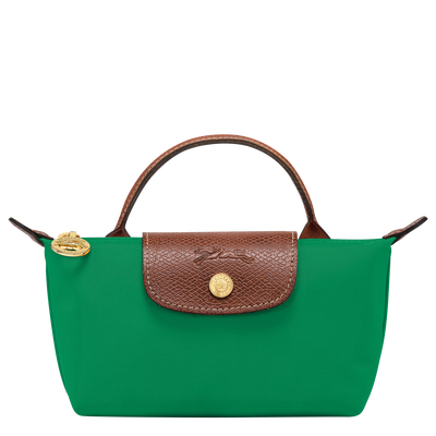 Le Pliage Original Pouch with handle , Green - Recycled canvas