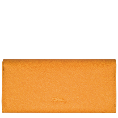 Le Foulonné Continental wallet , Apricot - Leather - View 2 of  4