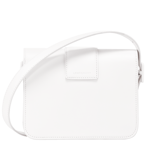 Box-Trot S Crossbody bag , White - Leather - View 4 of  5