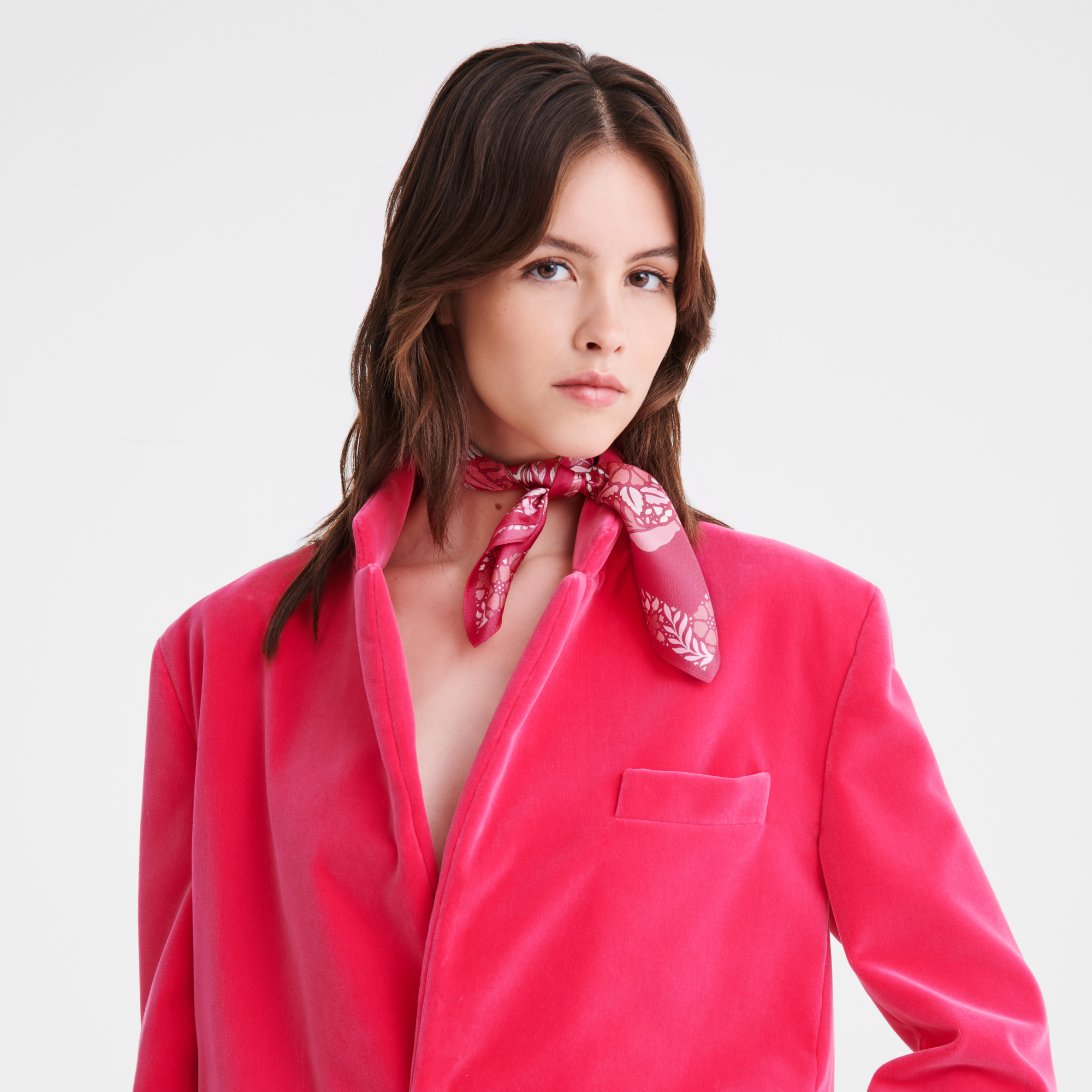 丝巾 50, 粉红色 - 查看 2
        2 - 放大 Longchamp森林 丝巾 50, 粉红色