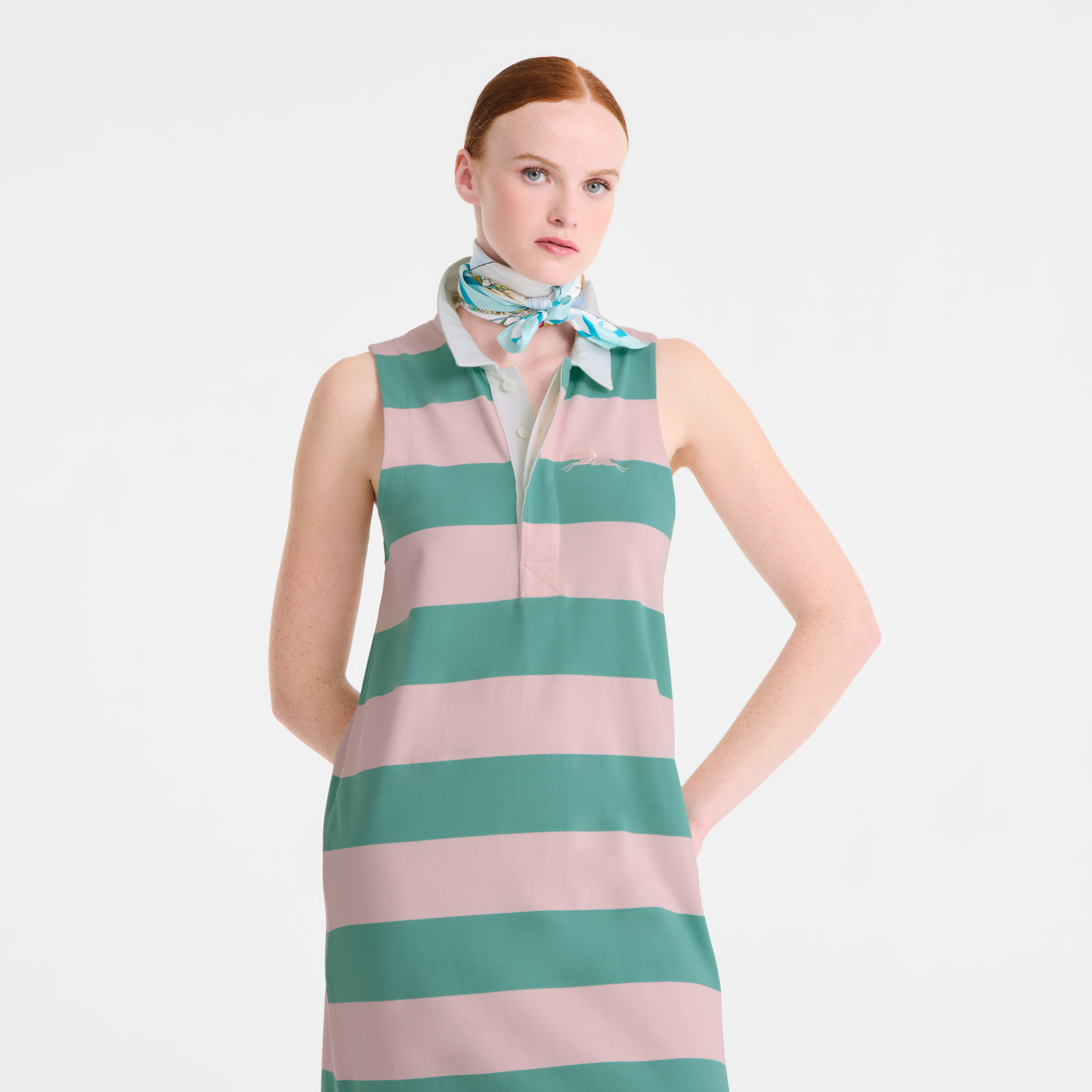 Vivement l'Et&eacute; Silk scarf 70, Sky Blue
