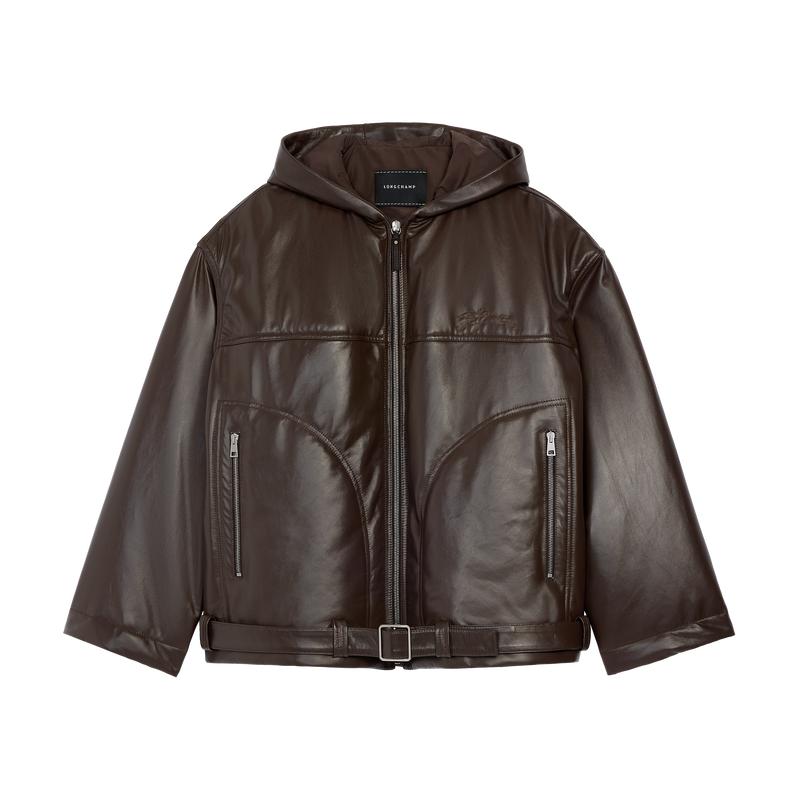 Jacket , Mocha - Leather  - View 1 of  4