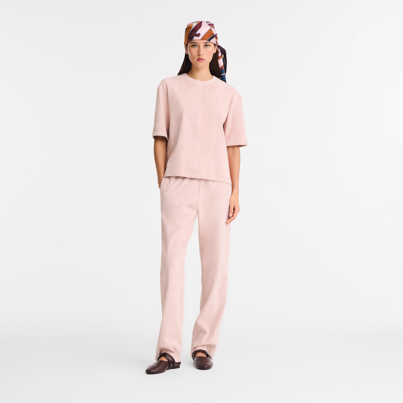 短款皮革上衣 , 粉红色 - 皮革  - 查看 2 4