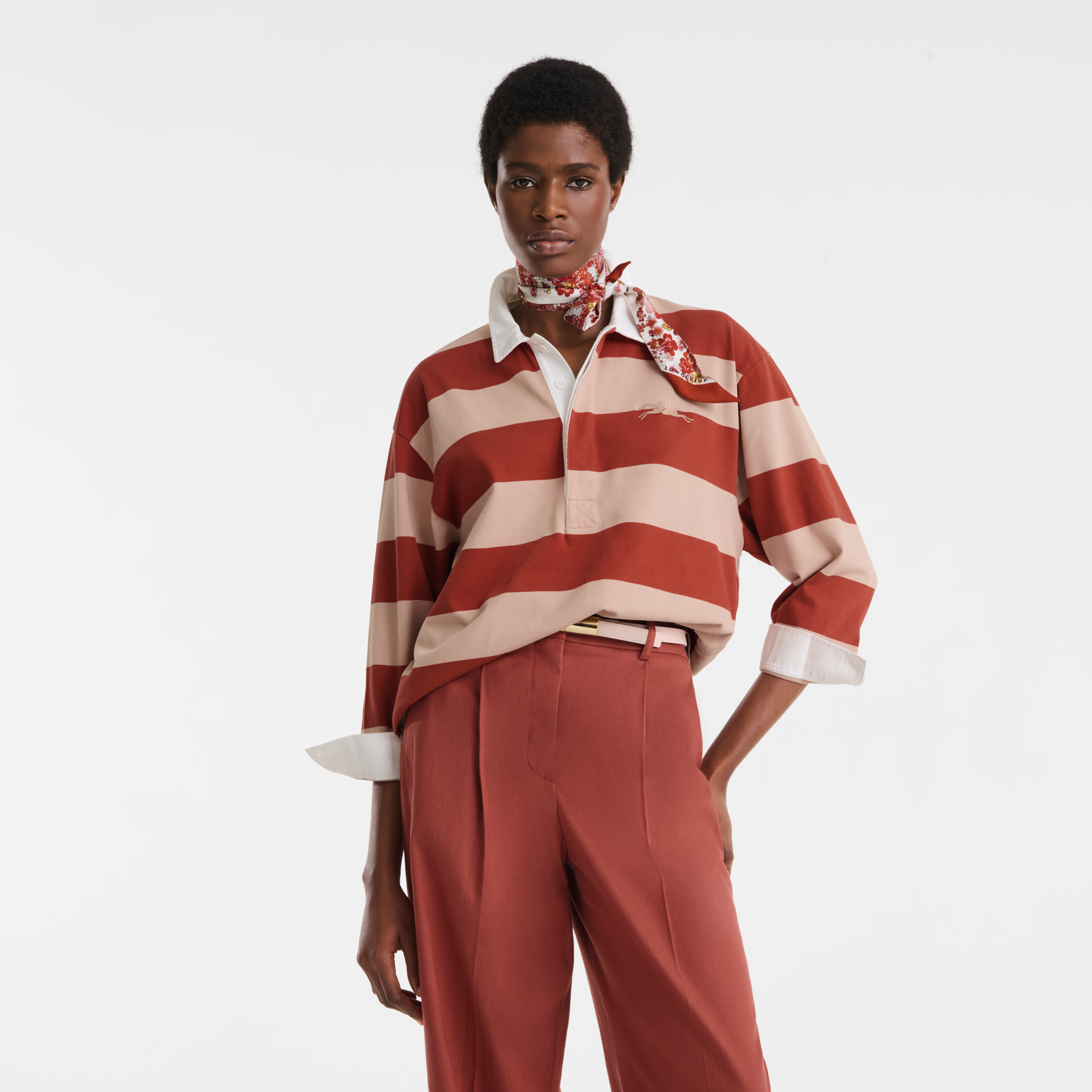 null Polo 衫, Cream/Coral
