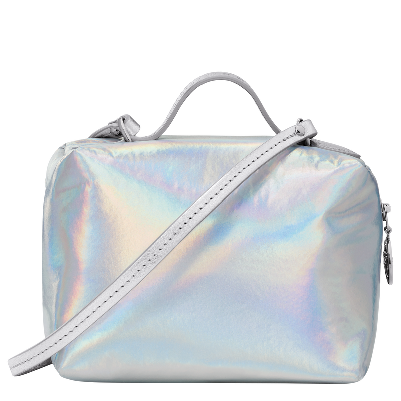 Le Pliage Collection XS Crossbody bag , Silver - Canvas  - View 4 of  4