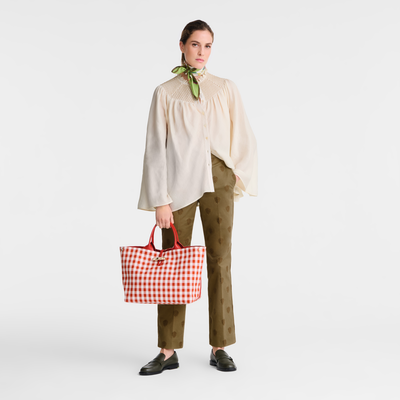 Le Roseau L Handbag , Bark - Canvas