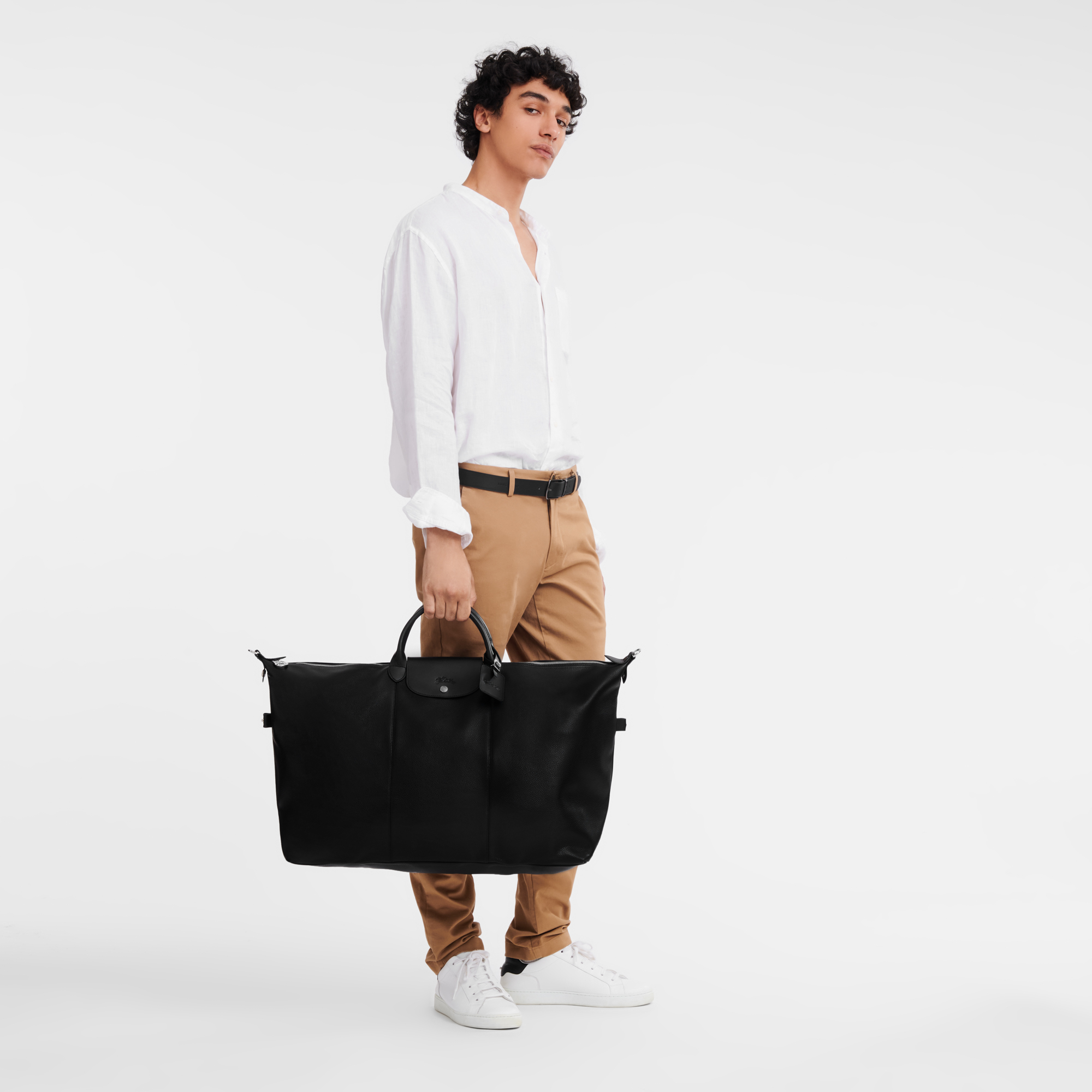 Le Foulonn&eacute; 系列 旅行包 XL, 黑色