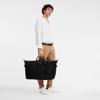 Le Foulonn&eacute; 系列 XL 旅行包 , 黑色 - 皮革