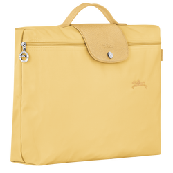 Le Pliage Green S Briefcase , Wheat - Recycled canvas