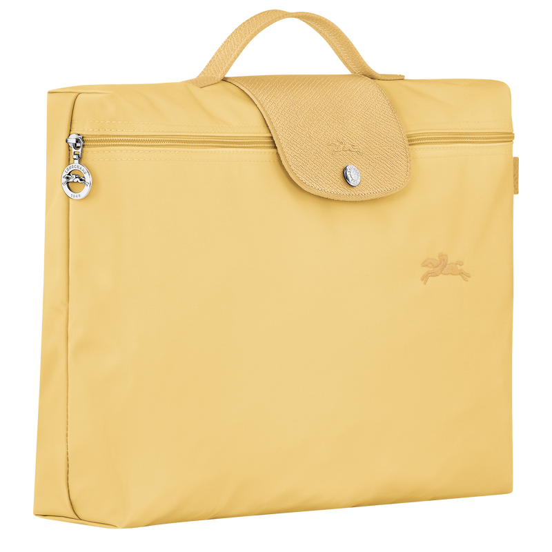 Le Pliage Green S Briefcase , Wheat - Recycled canvas  - View 2 of  5