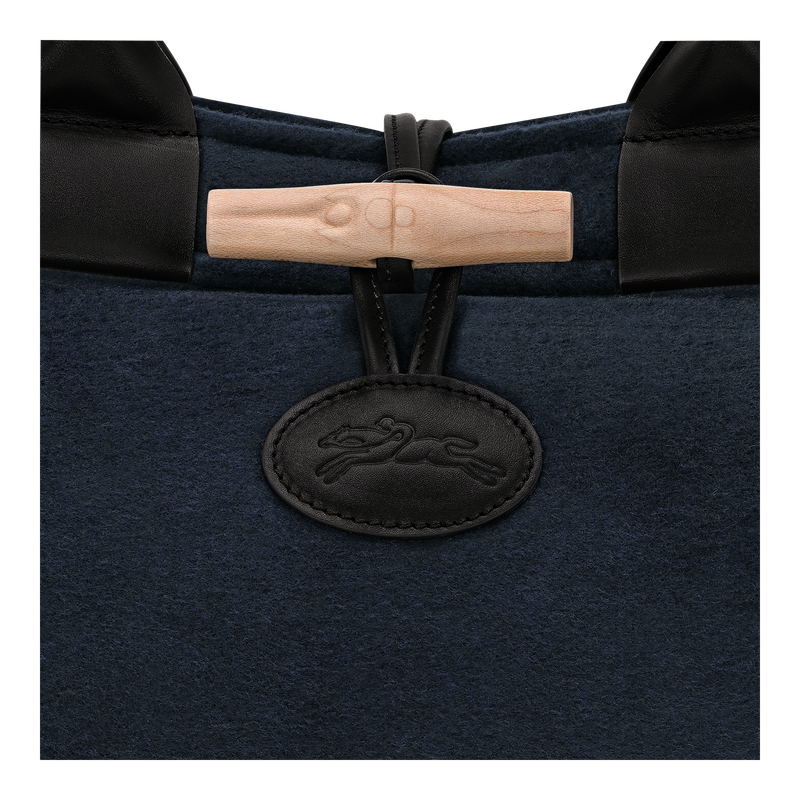 Le Roseau L Tote bag , Navy - Canvas  - View 5 of  5