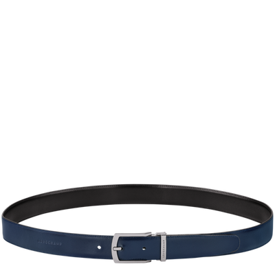 Delta Box Men's belt, Black/Navy