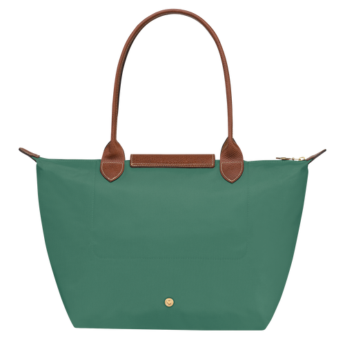 Le Pliage Original M Tote bag , Sage - Recycled canvas - View 4 of  5