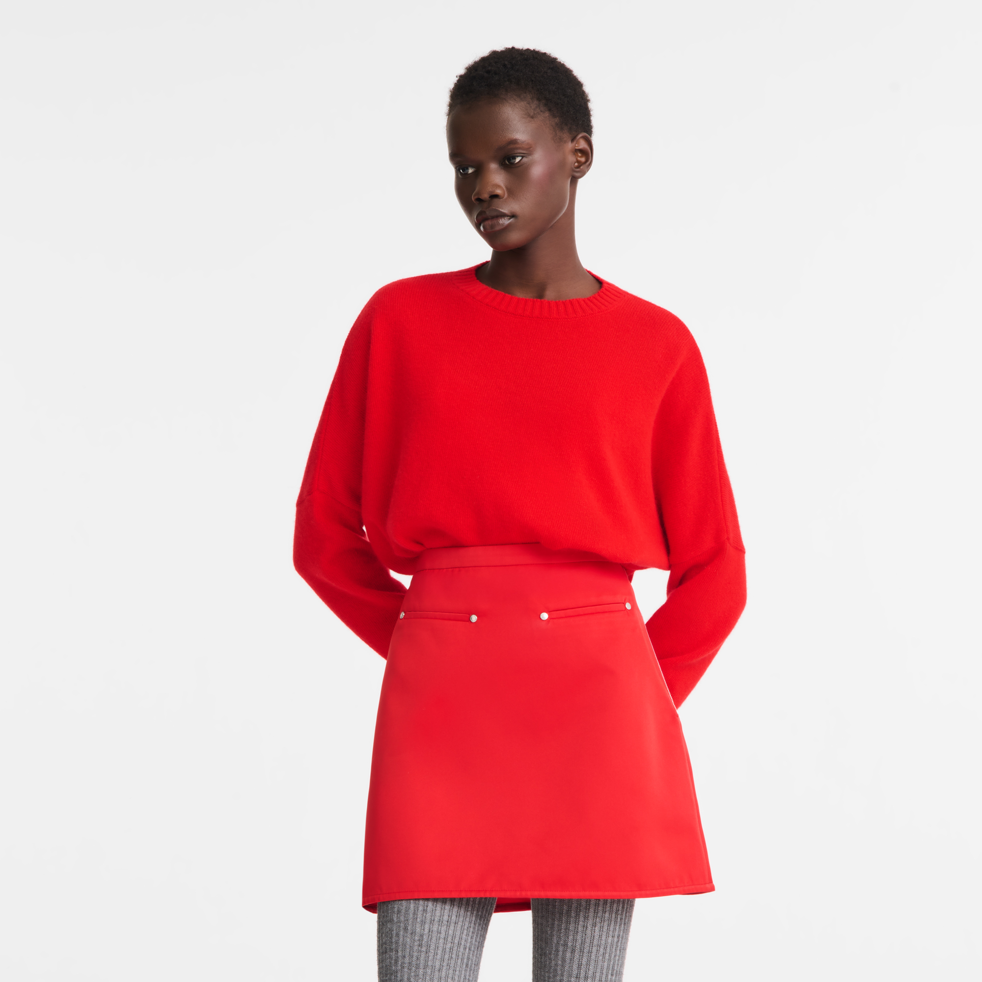 Skirt, Red/Navy - View 4 of
4 - zoom in null Skirt, Red/Navy