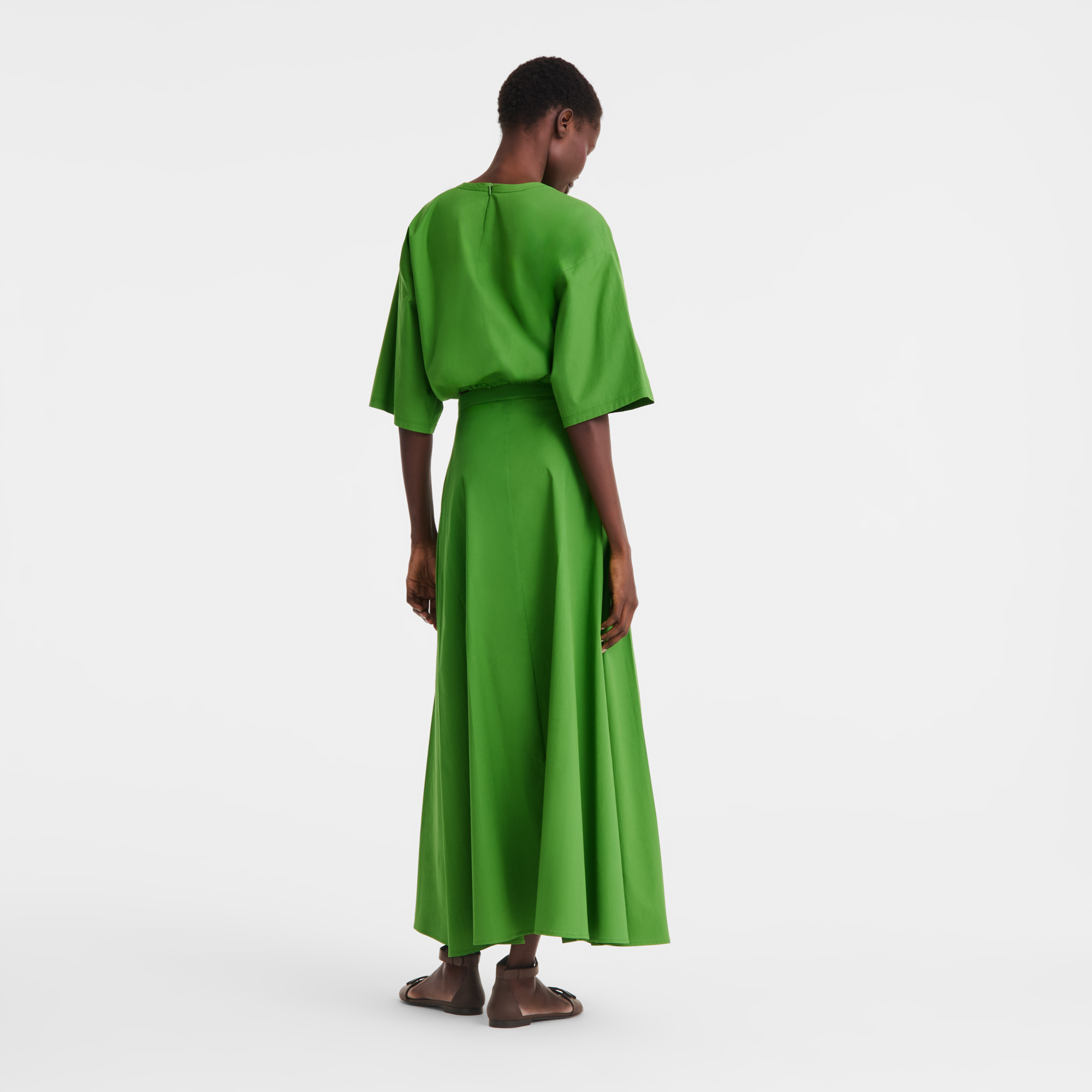 null Midi skirt, Matcha