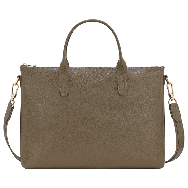 Le Foulonné S Briefcase , Caper - Leather  - View 1 of  2