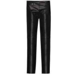 Spring/Summer 2023 Collection Trousers , Black - Leather