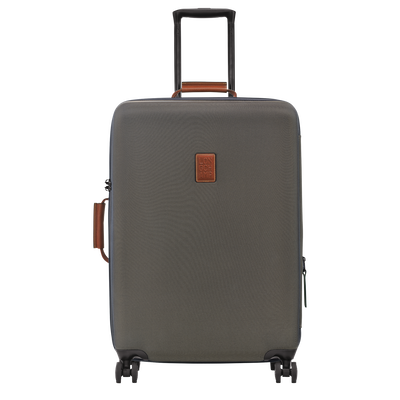 Boxford L Suitcase , Brown - Recycled canvas