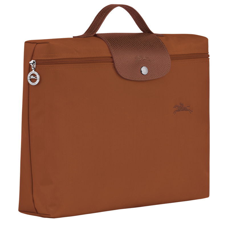 Le Pliage Green S Briefcase , Cognac - Recycled canvas  - View 3 of  7