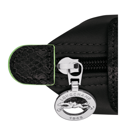 Le Pliage Green Coin purse , Black - Recycled canvas - View 3 of  3