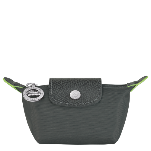 Le Pliage Green Coin purse , Graphite - Recycled canvas - View 1 of  3