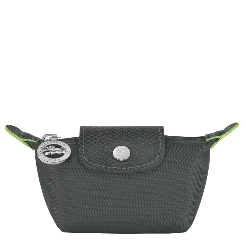 Le Pliage Green Coin purse , Graphite - Recycled canvas  - View 1 of  3