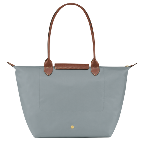 Le Pliage Original L Tote bag , Steel - Recycled canvas - View 4 of  7
