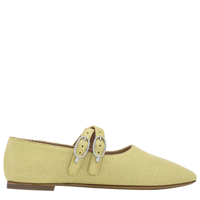 Le Foulonn&eacute; Ballerinas , Lime - Leather  - View 1 of  4