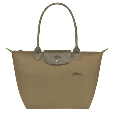 Le Pliage Green M 托特包 , 洋蓟绿 - 再生帆布
