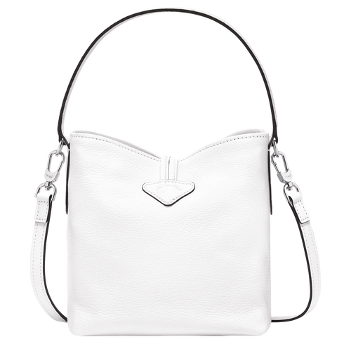 Roseau XS Bucket bag , White - Leather - View 4 of  6