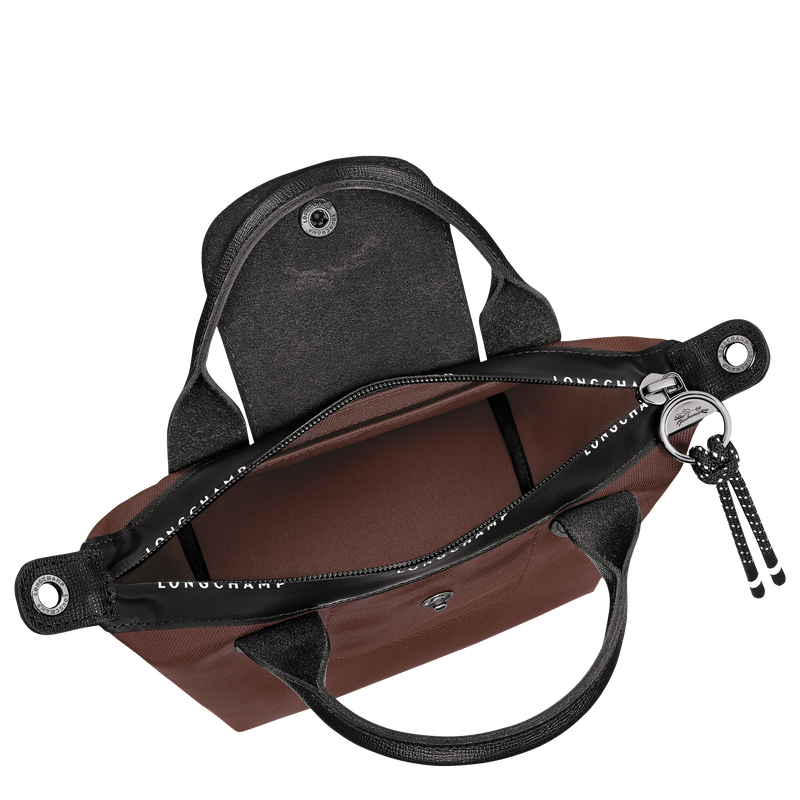Le Pliage Energy XS Handbag , Cocoa - Recycled canvas  - View 5 of  7