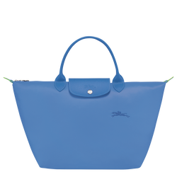 Le Pliage Green M 中号手提包 , 菊蓝色 - 再生帆布