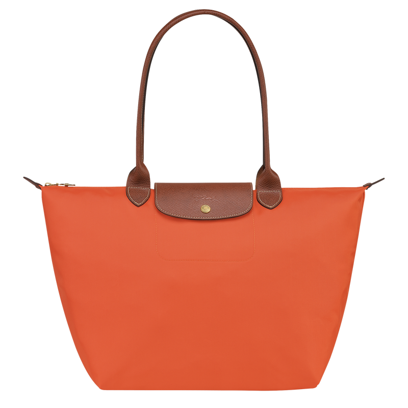 Le Pliage Original L Tote bag , Orange - Recycled canvas  - View 1 of  7