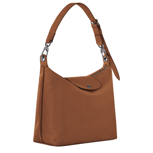 Le Pliage Xtra M Hobo bag , Cognac - Leather - View 3 of  6