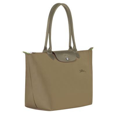 Le Pliage Green L Tote bag , Artichoke - Recycled canvas