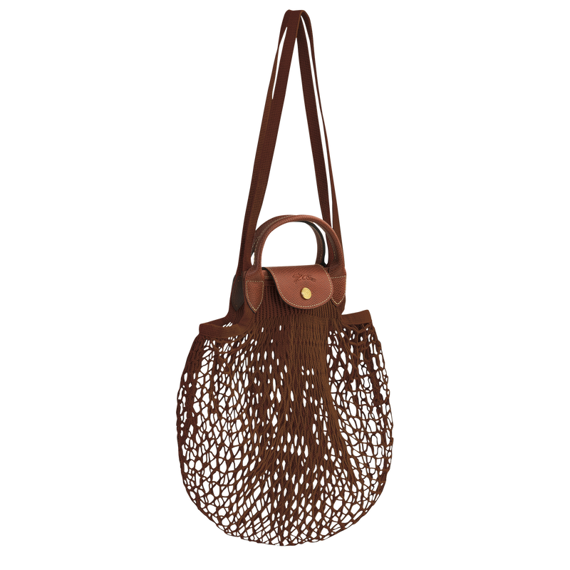 Le Pliage Filet L 手提包 , 烟草色 - 帆布  - 查看 3 4