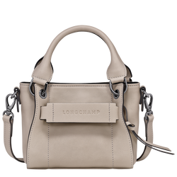 Longchamp 3D XS 手提包 , 土褐色 - 皮革