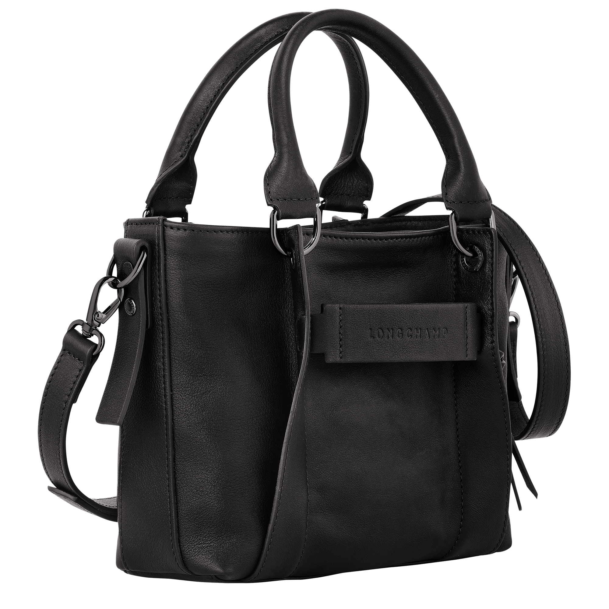 Longchamp 3D 手提包 S, 黑色