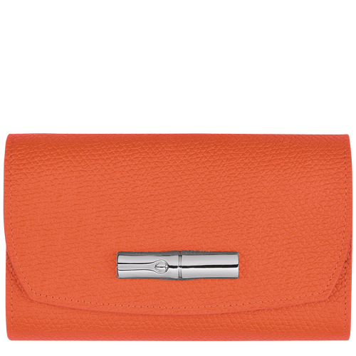 Roseau Wallet , Orange - Leather - View 1 of  3