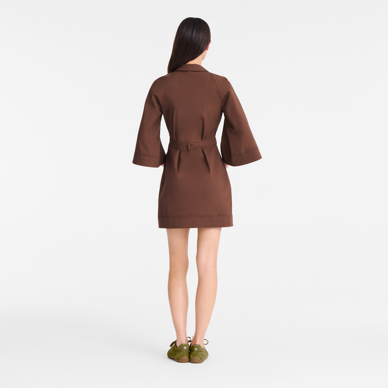 连衣裙 , 巧克力色 - 府绸  - 查看 2 4