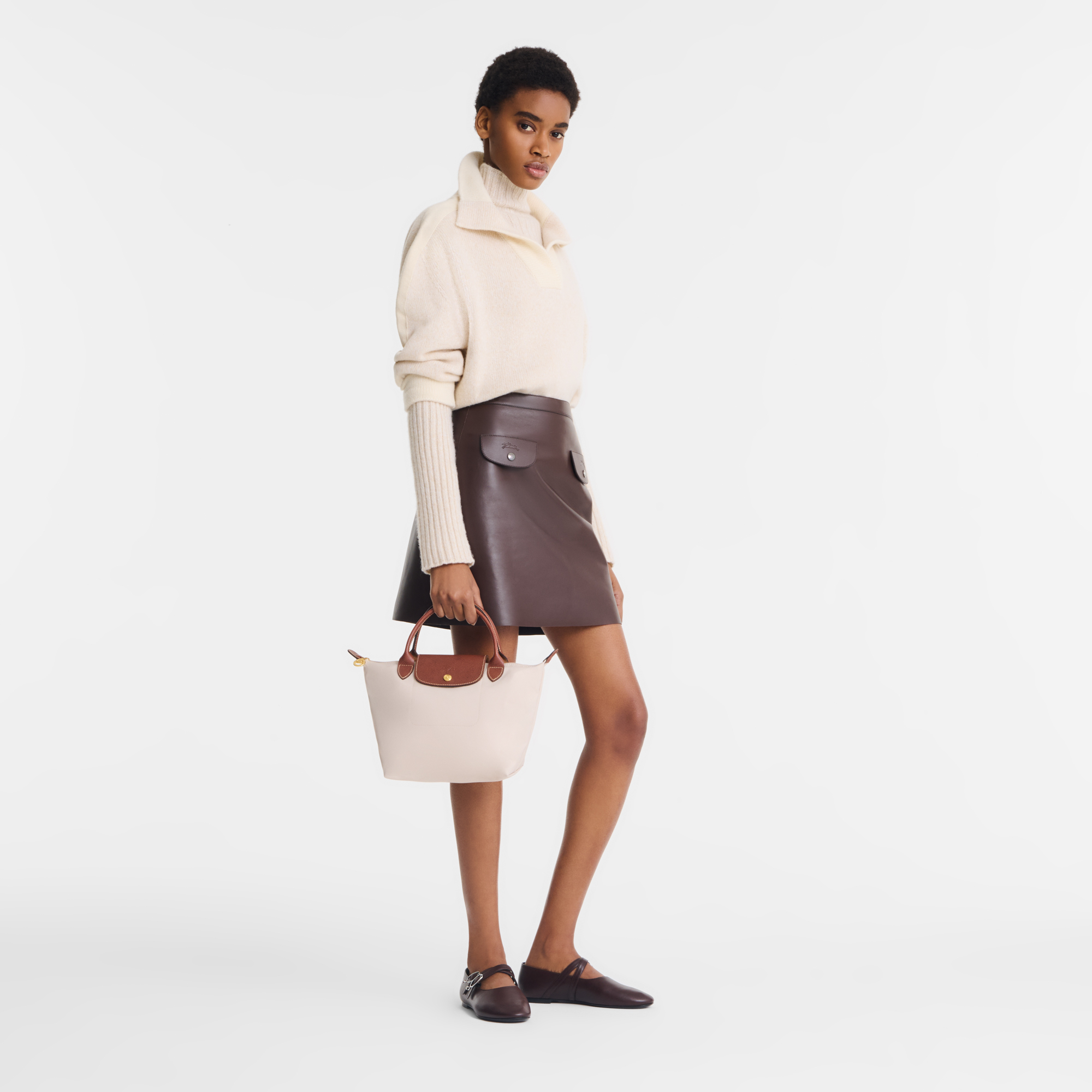 Le Pliage Original 手提包 S, 纸张白