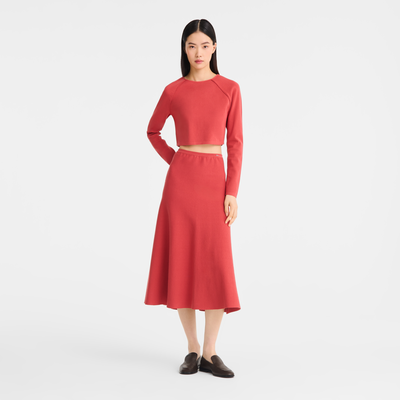 Top , Strawberry - Fluid knit