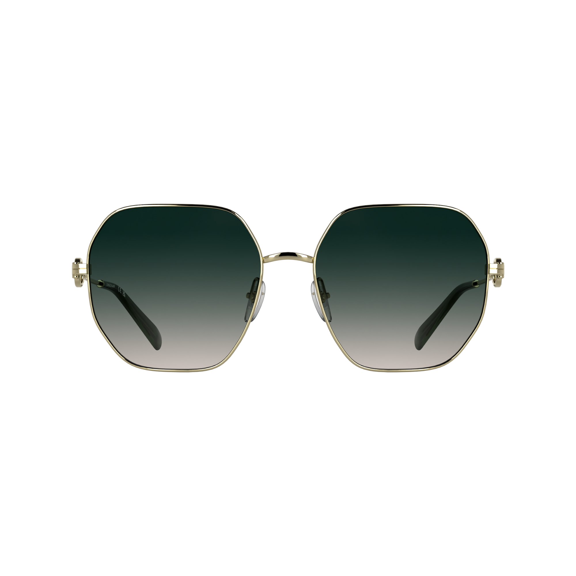 null Sunglasses, Gold/Gradient green pink