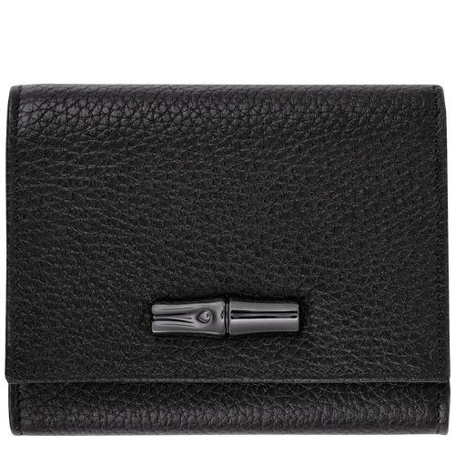 Roseau Essential Wallet , Black - Leather - View 1 of  3