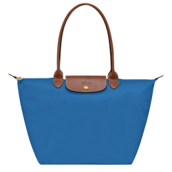 Le Pliage Original L 大号单肩包 , 深蓝色 - 再生帆布