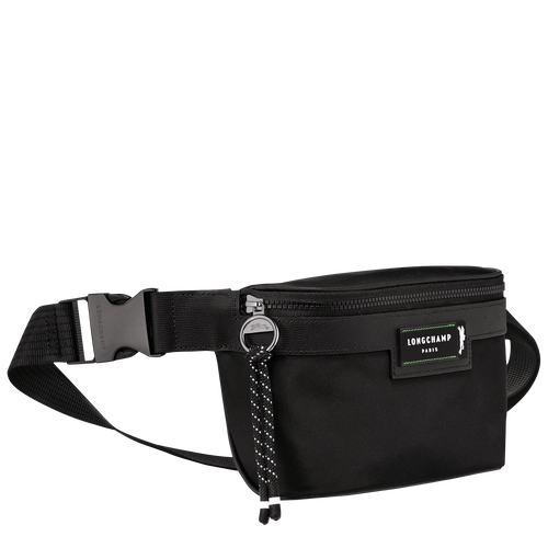 Le Pliage Energy M Belt bag , Black - Recycled canvas - View 3 of  5